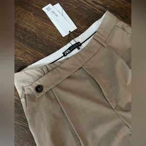Zara tan wide leg trousers. Never worn.